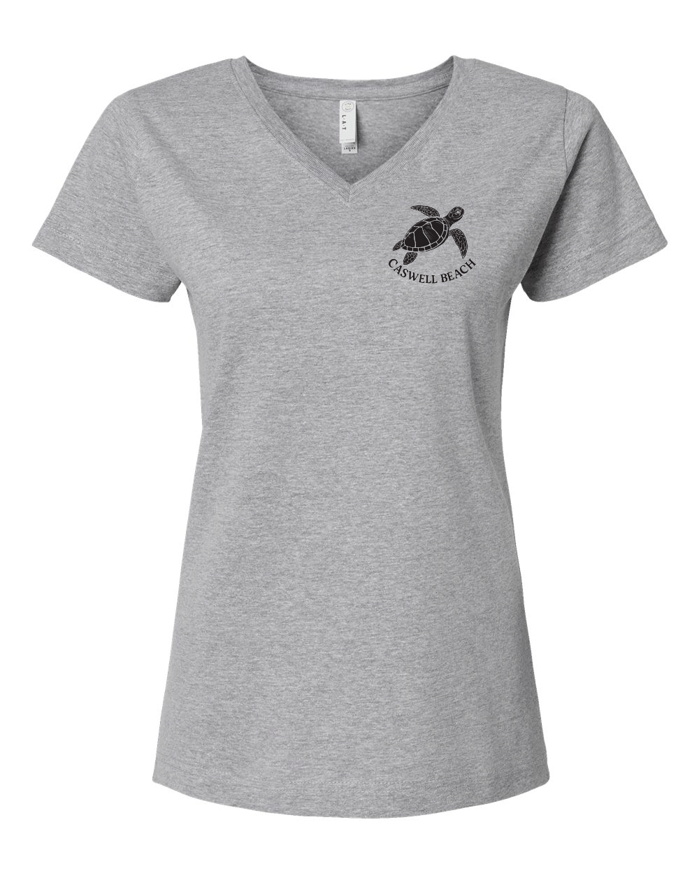 Caswell Turtle Women's V-Neck T-Shirt (Click to see all available colors)