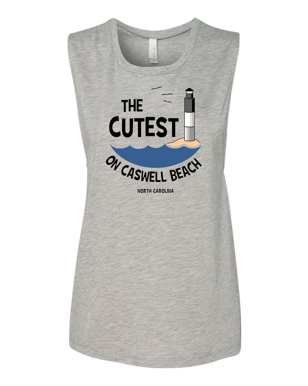 Caswell Cutest Women's Flowy Scoop Muscle Tank (click for more colors)