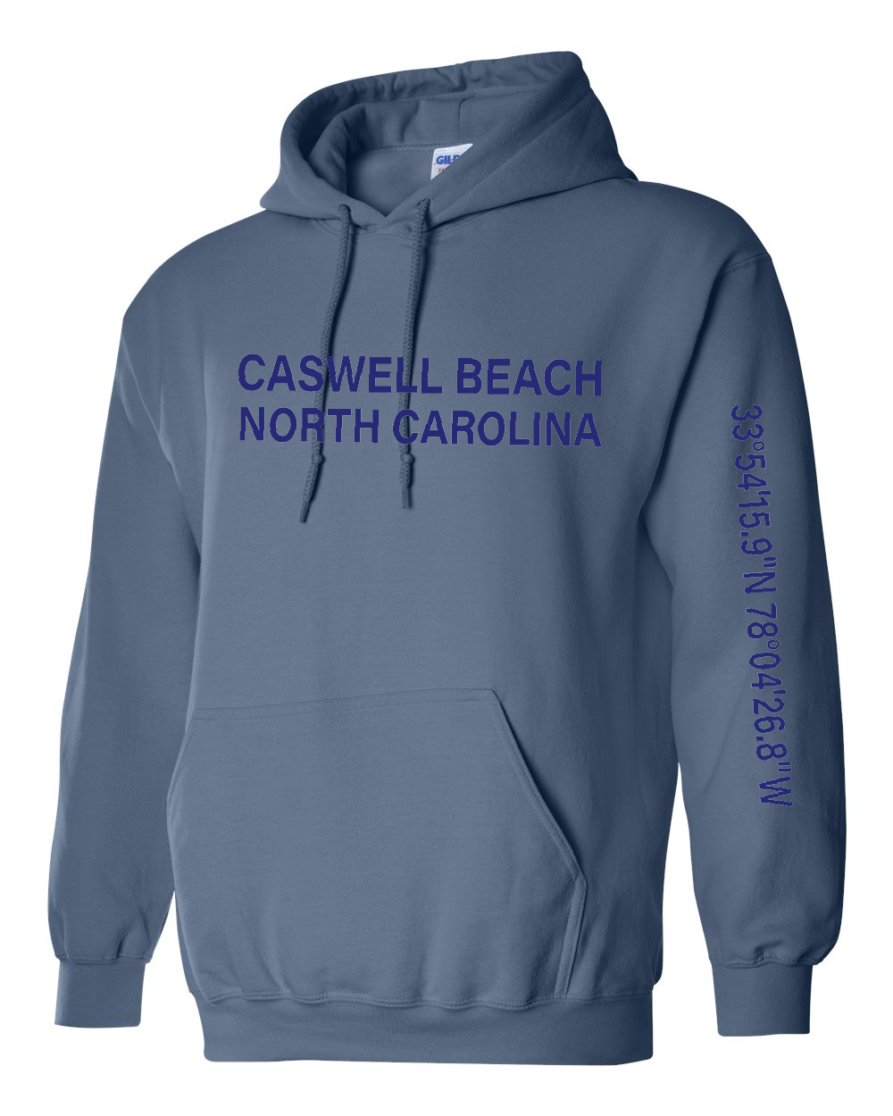 Caswell Longitude Latitude Unisex Heavyweight Hoodie