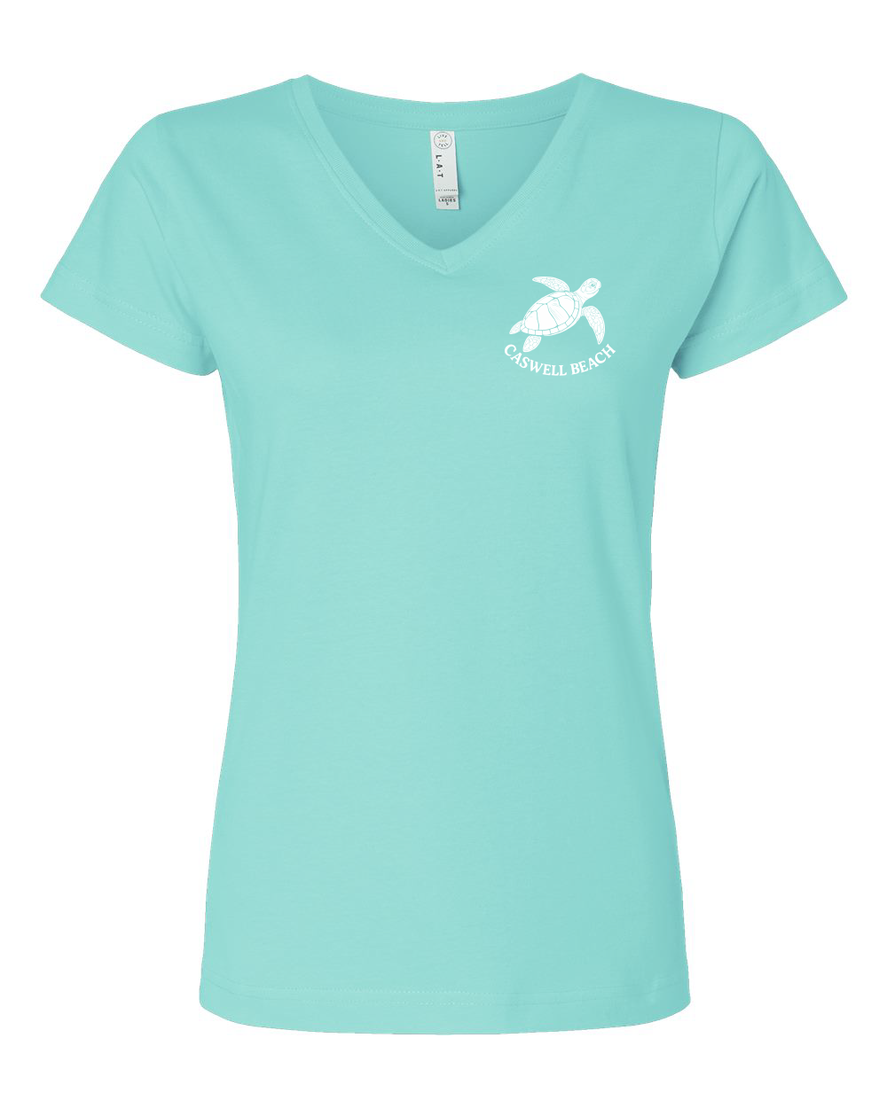 Caswell Turtle Women's V-Neck T-Shirt (Click to see all available colors)