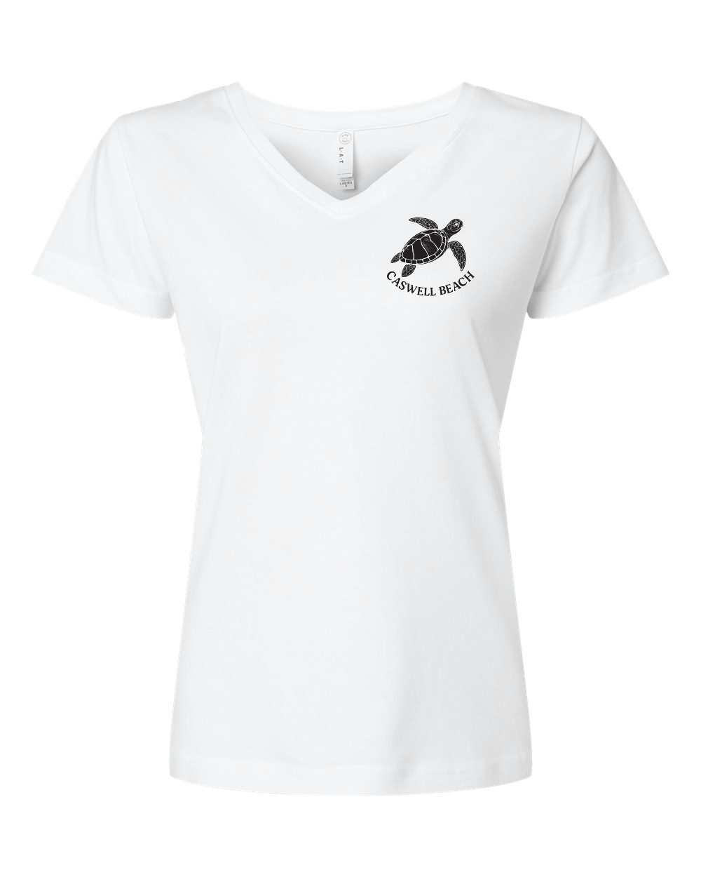 Caswell Turtle Women's V-Neck T-Shirt (Click to see all available colors)
