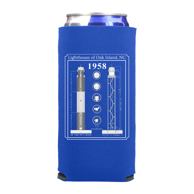 Caswell Lighthouse Premium Foam Slim Can Cooler (Click for more colors)