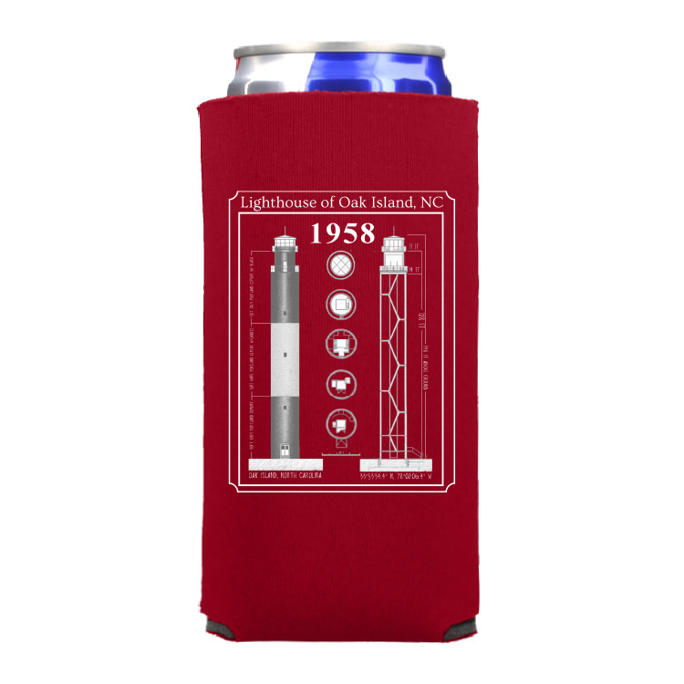 Caswell Lighthouse Premium Foam Slim Can Cooler (Click for more colors)