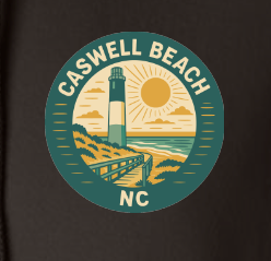 Caswell Retro Lighthouse Unisex Heavyweight Hoodie