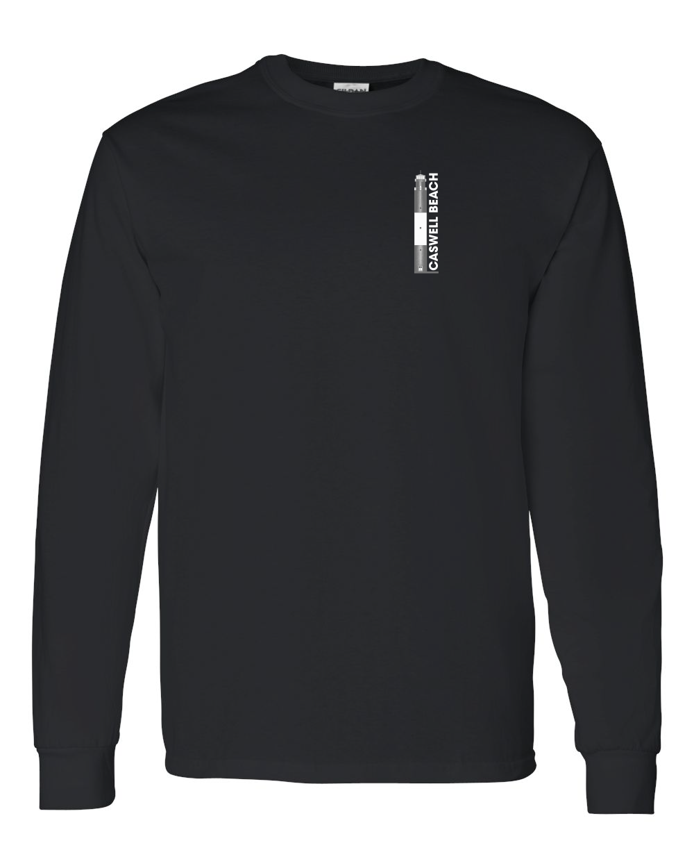 Caswell Lighthouse Diagram Unisex Heavy Cotton™ Long Sleeve T-Shirt - 5400 (Click to see all colors)