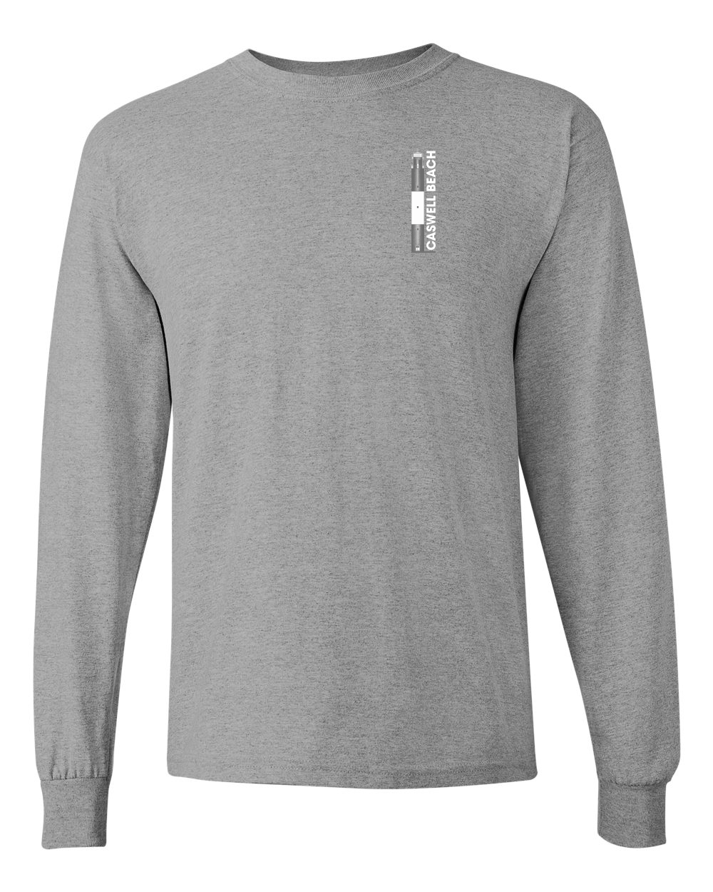 Caswell Lighthouse Diagram Unisex Heavy Cotton™ Long Sleeve T-Shirt - 5400 (Click to see all colors)