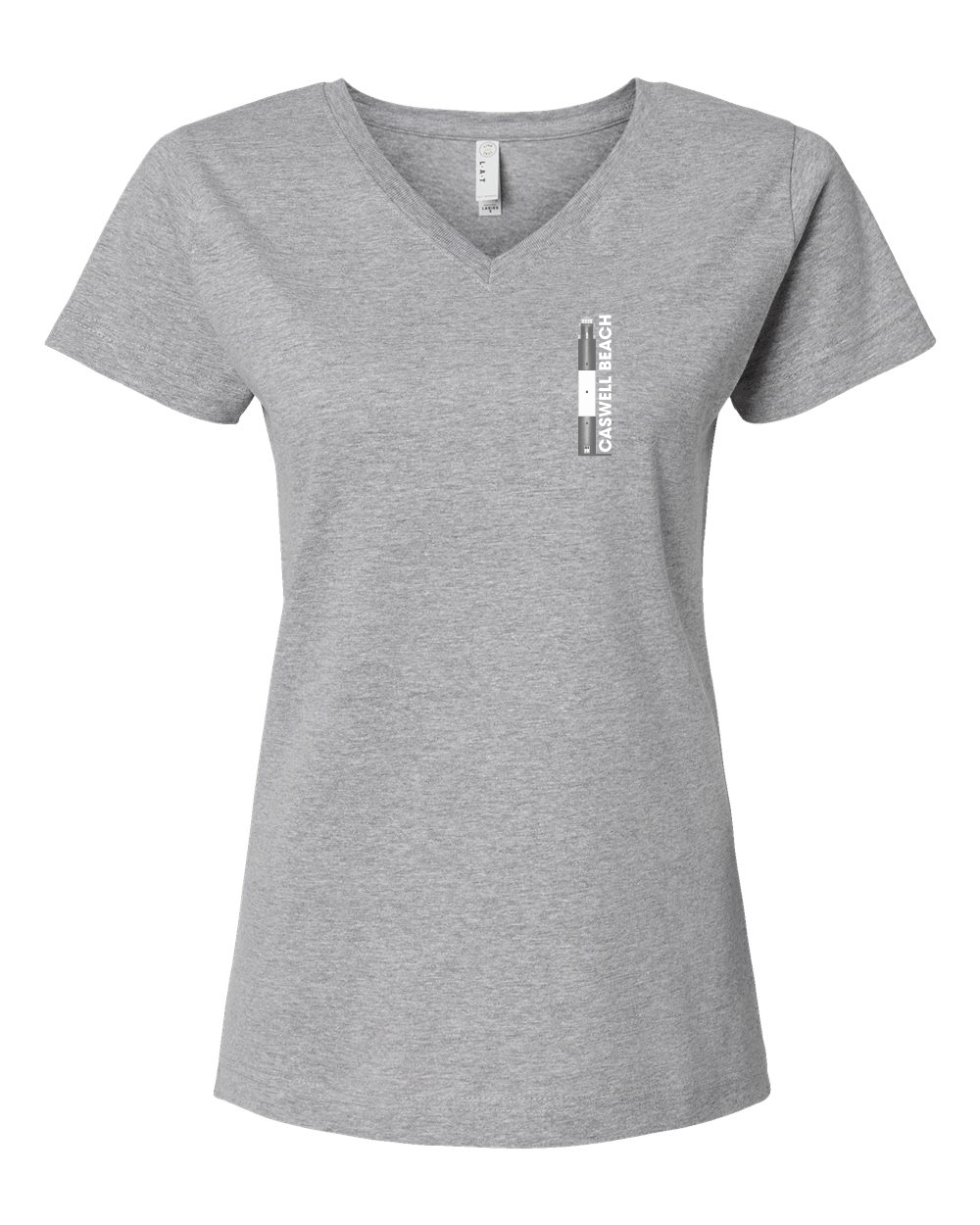 Caswell Lighthouse Diagram Women's V-Neck T-Shirt #3507 (Click to see all available colors)