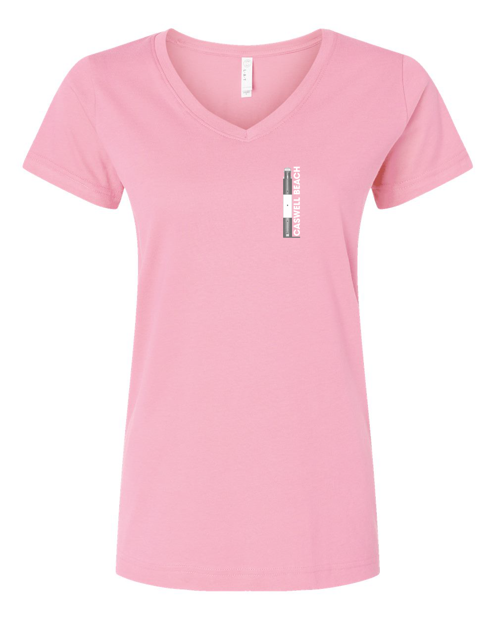 Caswell Lighthouse Diagram Women's V-Neck T-Shirt #3507 (Click to see all available colors)