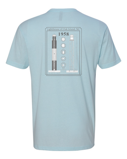 Oak Island Lighthouse Diagram Unisex T-Shirt (Click to see all available colors) #6210
