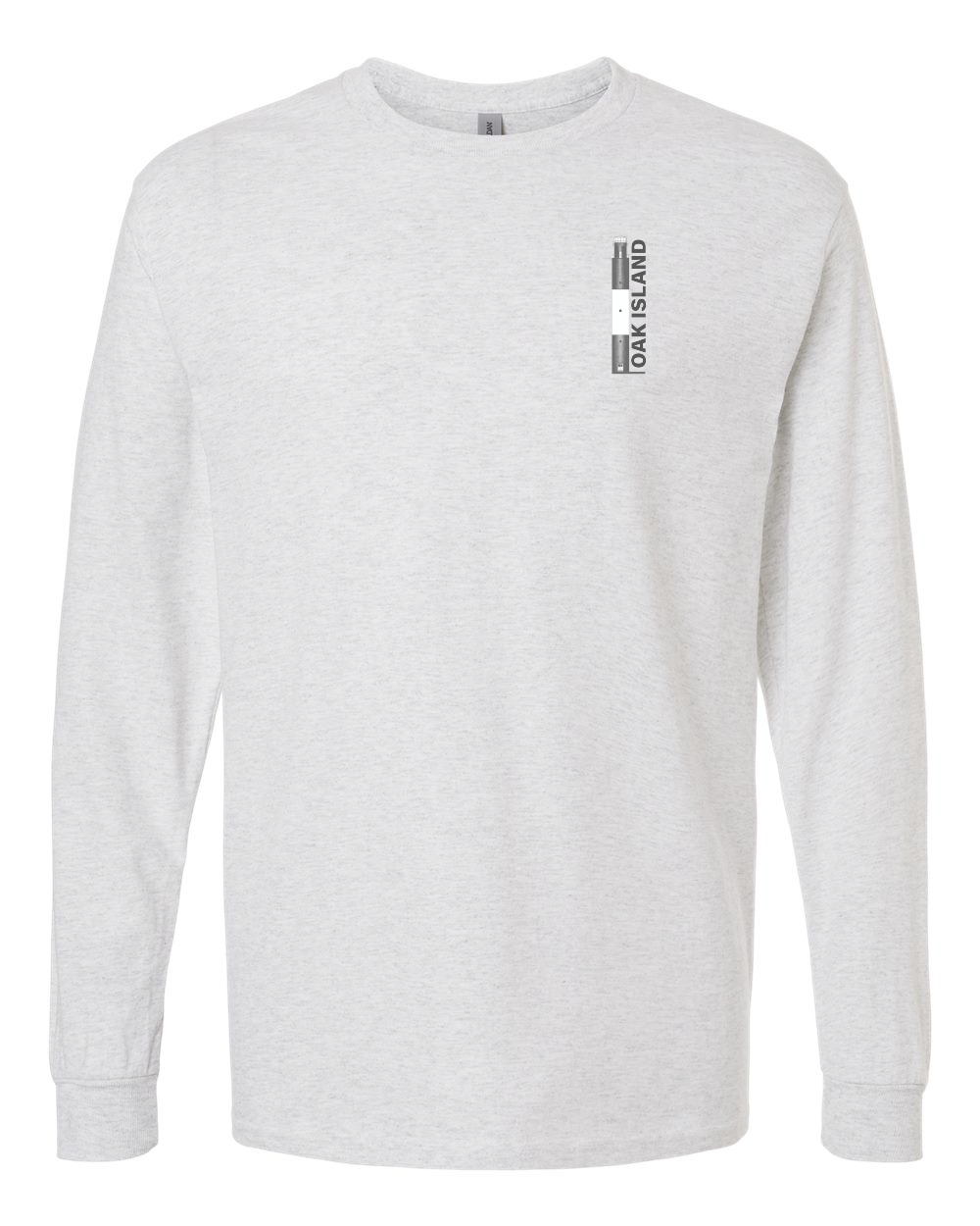 Oak Island Lighthouse Diagram Unisex Heavy Cotton™ Long Sleeve T-Shirt - 5400 (Click to see all colors)