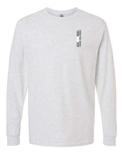 Oak Island Lighthouse Diagram Unisex Heavy Cotton™ Long Sleeve T-Shirt - 5400 (Click to see all colors)