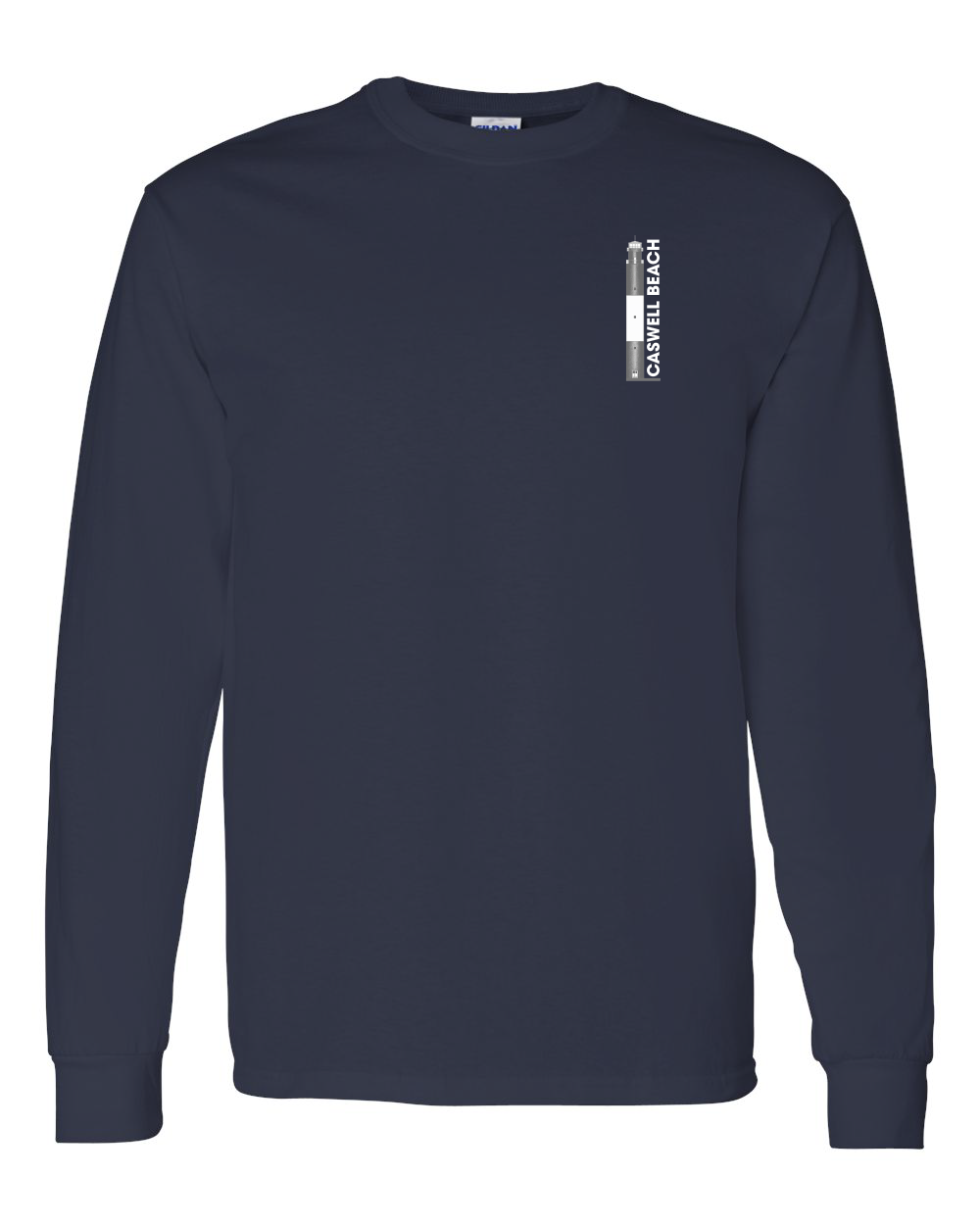 Caswell Lighthouse Diagram Unisex Heavy Cotton™ Long Sleeve T-Shirt - 5400 (Click to see all colors)
