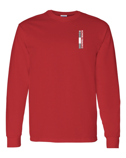 Caswell Lighthouse Diagram Unisex Heavy Cotton™ Long Sleeve T-Shirt - 5400 (Click to see all colors)