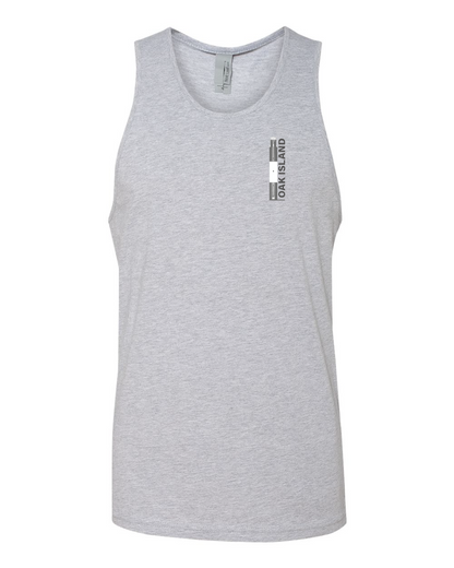 Oak Island Lighthouse Diagram Men's Cotton Muscle Tank - 3633(Click for more colors)