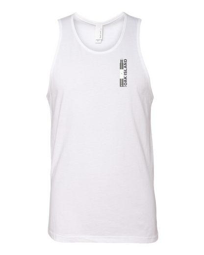 Oak Island Lighthouse Diagram Men's Cotton Muscle Tank - 3633(Click for more colors)