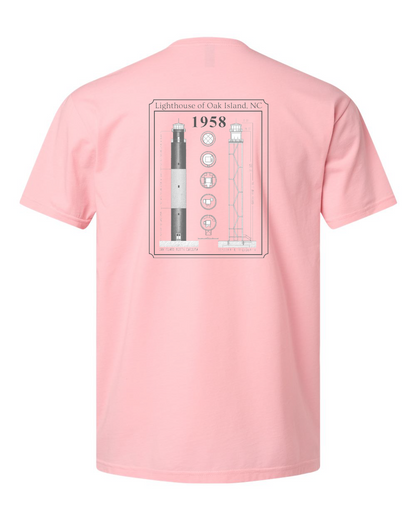 Oak Island Lighthouse Diagram Unisex T-Shirt (Click to see all available colors) #6210