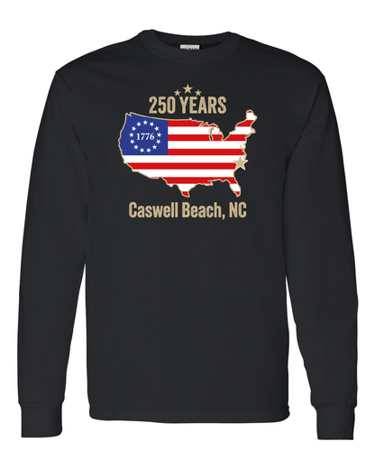 Caswell 250th Continental Unisex Heavy Cotton™ Long Sleeve T-Shirt - 5400 (Click to see all colors)