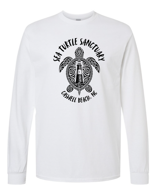 Caswell Turtle Lighthouse Unisex Heavy Cotton™ Long Sleeve T-Shirt - 5400 (Click to see all colors)