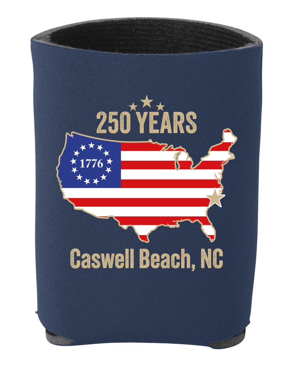 Caswell 250th Continental USA Premium Foam Can Cooler (Click for more colors)