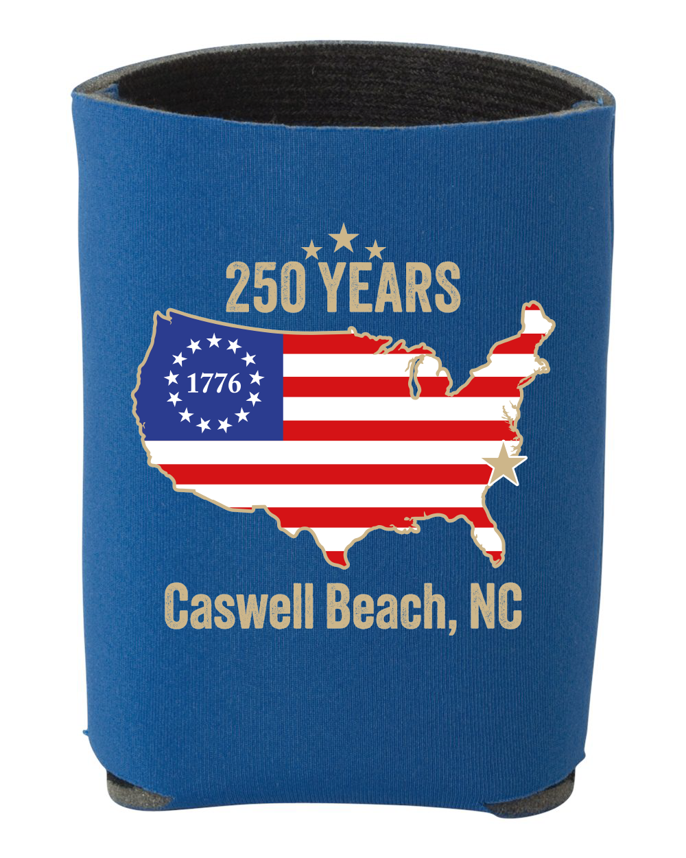 Caswell 250th Continental USA Premium Foam Can Cooler (Click for more colors)