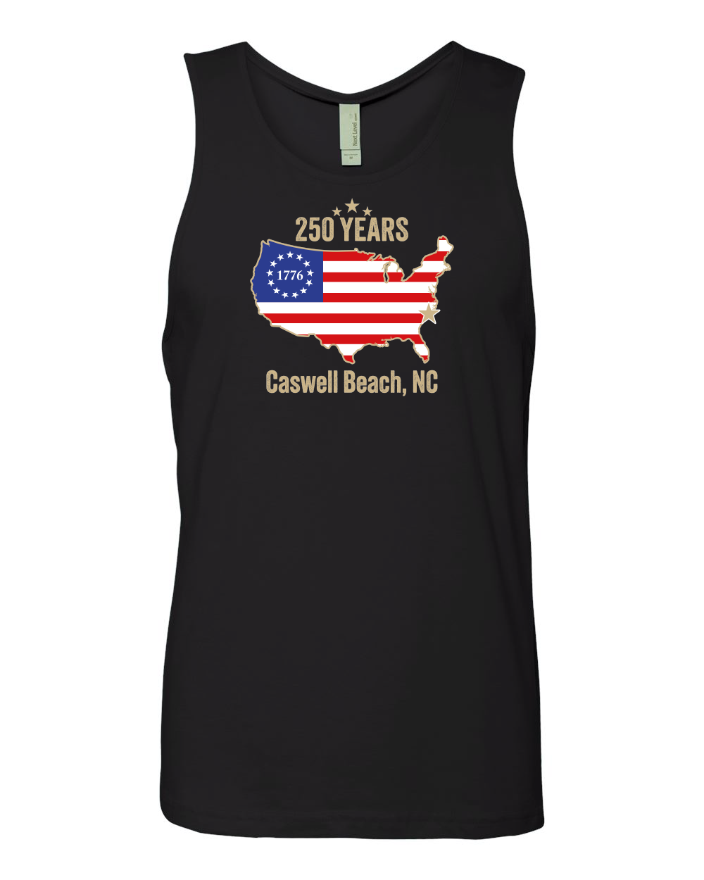 Caswell 250th Continental USA Men's Cotton Muscle Tank - 3633(Click for more colors)