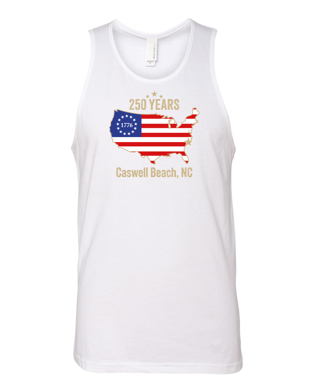 Caswell 250th Continental USA Men's Cotton Muscle Tank - 3633(Click for more colors)