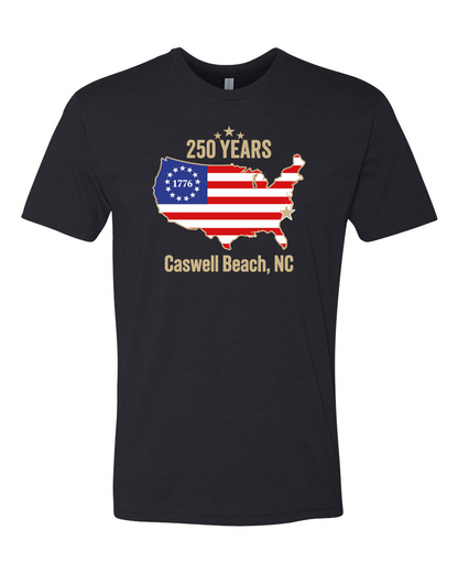Caswell 250th Continental USA Unisex T-Shirt (Click to see all available colors) #6210