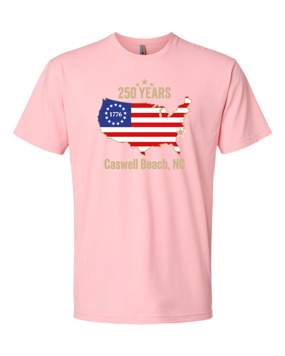 Caswell 250th Continental USA Unisex T-Shirt (Click to see all available colors) #6210