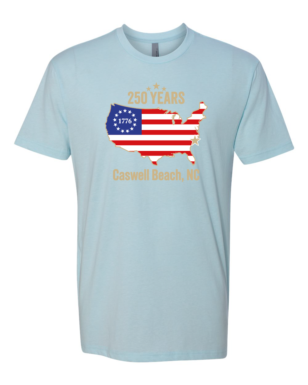 Caswell 250th USA Flag YOUTH T-Shirt (Click to see all available colors) #8000B