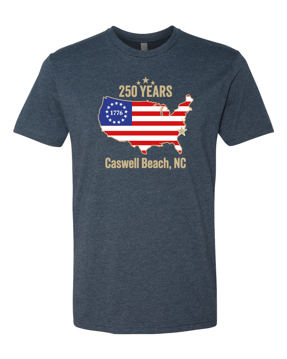 Caswell 250th USA Flag YOUTH T-Shirt (Click to see all available colors) #8000B