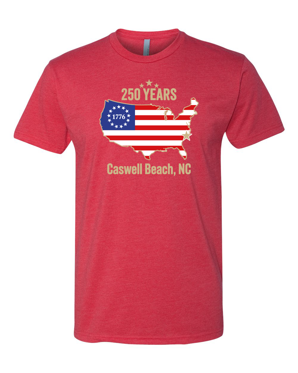 Caswell 250th Continental USA Unisex T-Shirt (Click to see all available colors) #6210