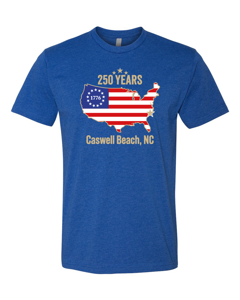 Caswell 250th USA Flag YOUTH T-Shirt (Click to see all available colors) #8000B