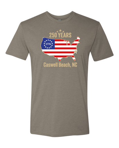 Caswell 250th Continental USA Unisex T-Shirt (Click to see all available colors) #6210