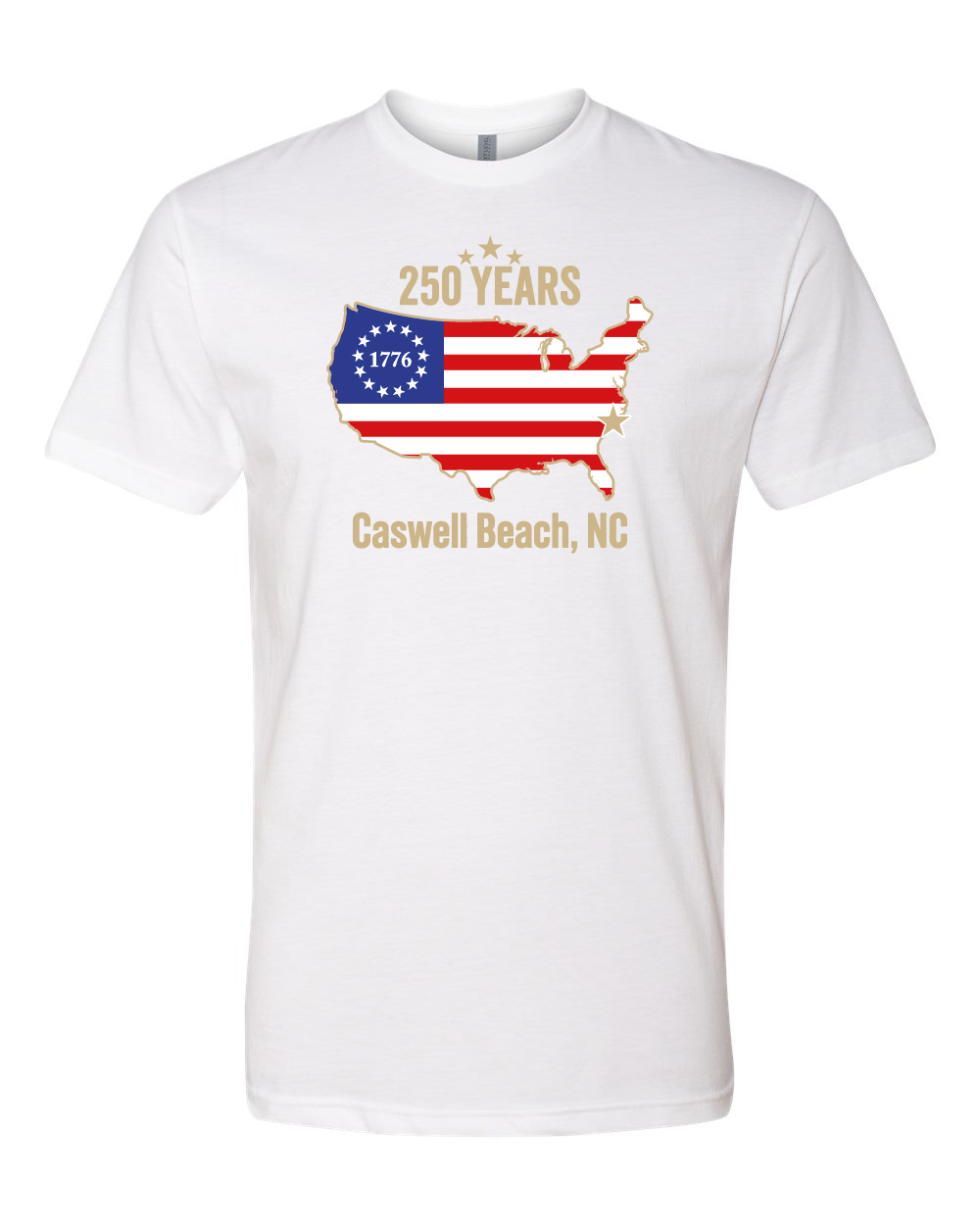 Caswell 250th USA Flag YOUTH T-Shirt (Click to see all available colors) #8000B